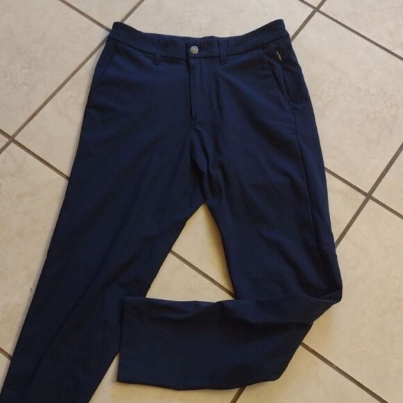 Lululemon Commission Pant Slim True Navy size 28 trouser - Picture 2 of 16